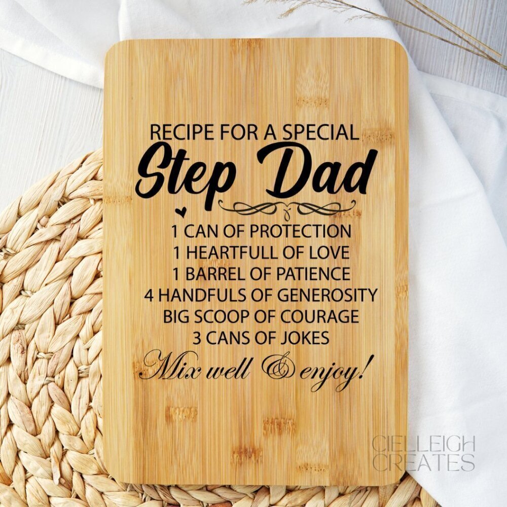 Individual Charcuterie board - Recipe for a Special Stepdad Handcrafted